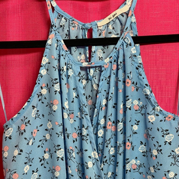 MI AMI FLORAL DRAPED HALTER TOP SIZE XS - Picture 3 of 8